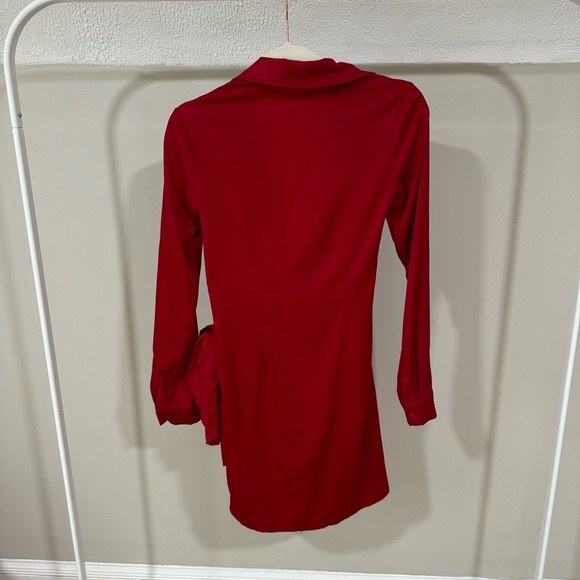 Superdown  Sophie Draped Mini Dress in Red XS - Picture 6 of 8